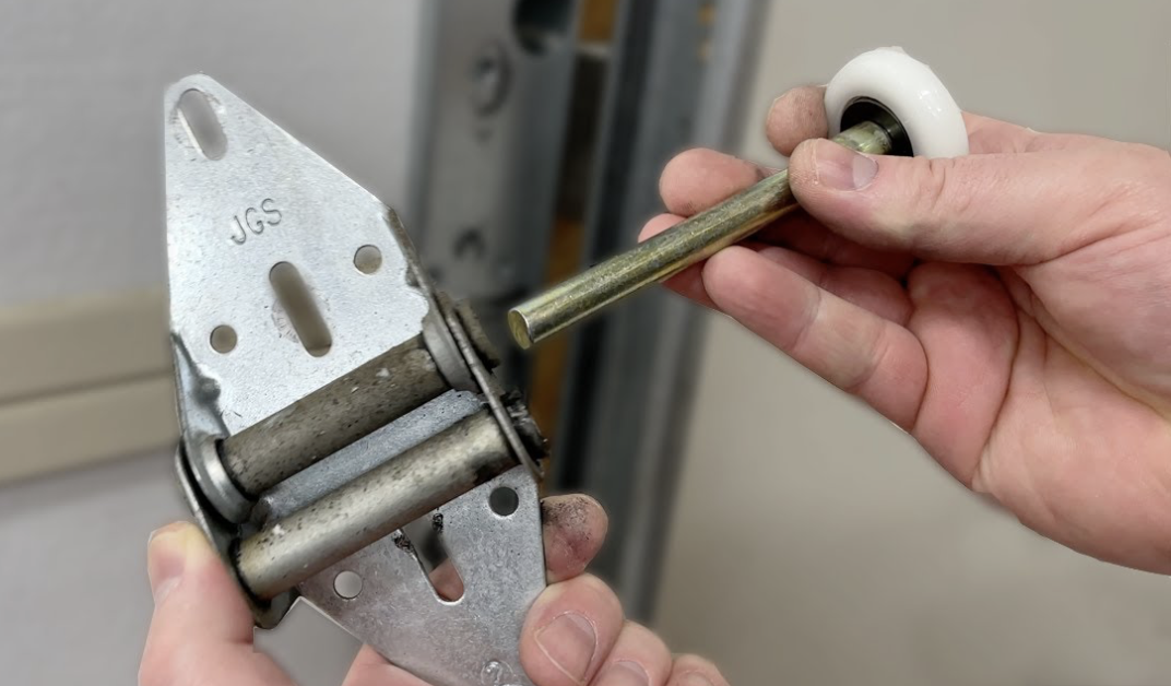 Garage door roller.