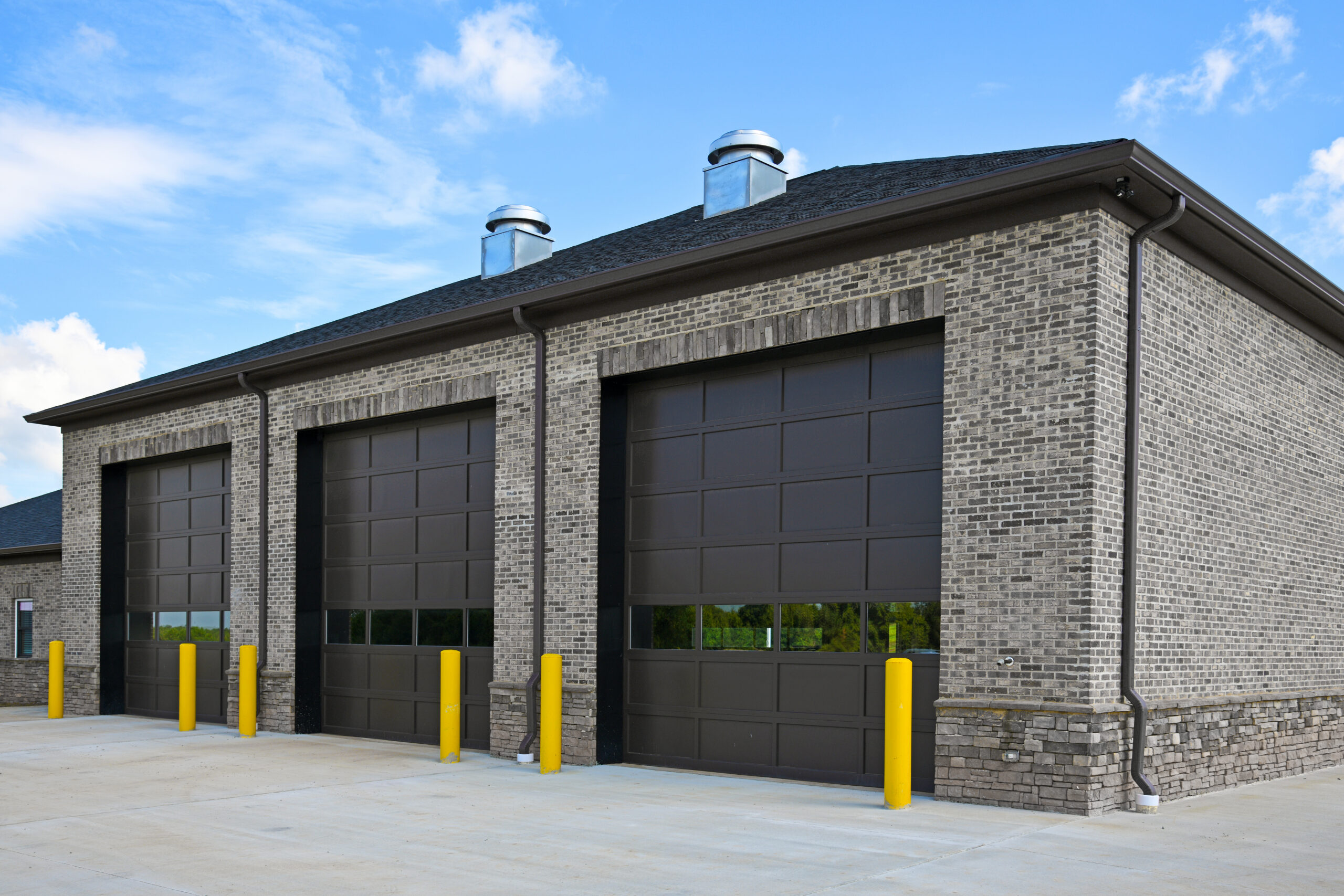 Commercial garage doors.