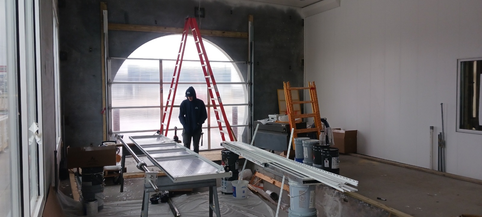 Commercial garage doors.